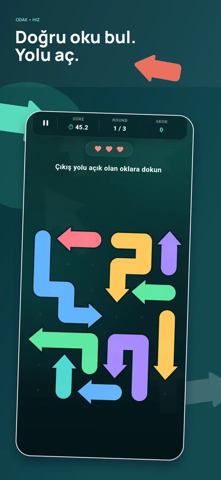Doğru oku bul. Yolu aç.